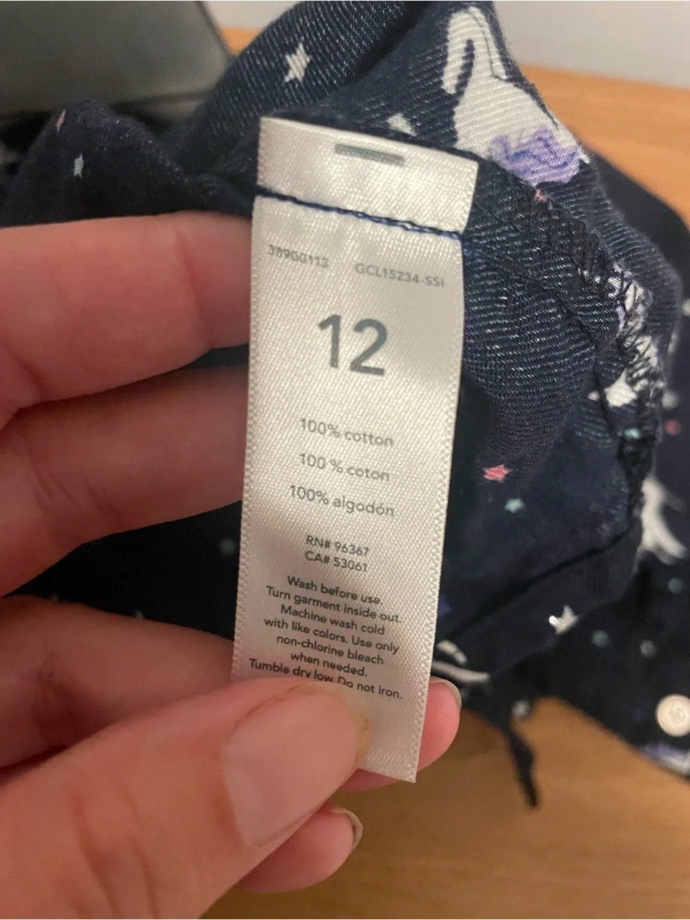 OshKosh B'gosh Navy Unicorn Button-Front long shirt